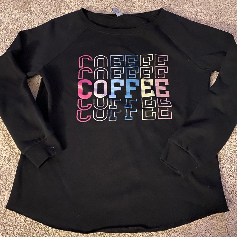 M black coffee sweatshirt